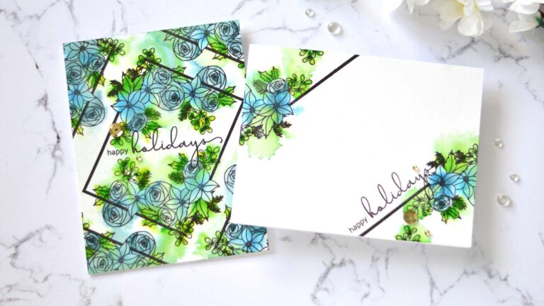 Altenew - Festive Florals - Plentiful Pine - Take 2 With Therese (card video) 1