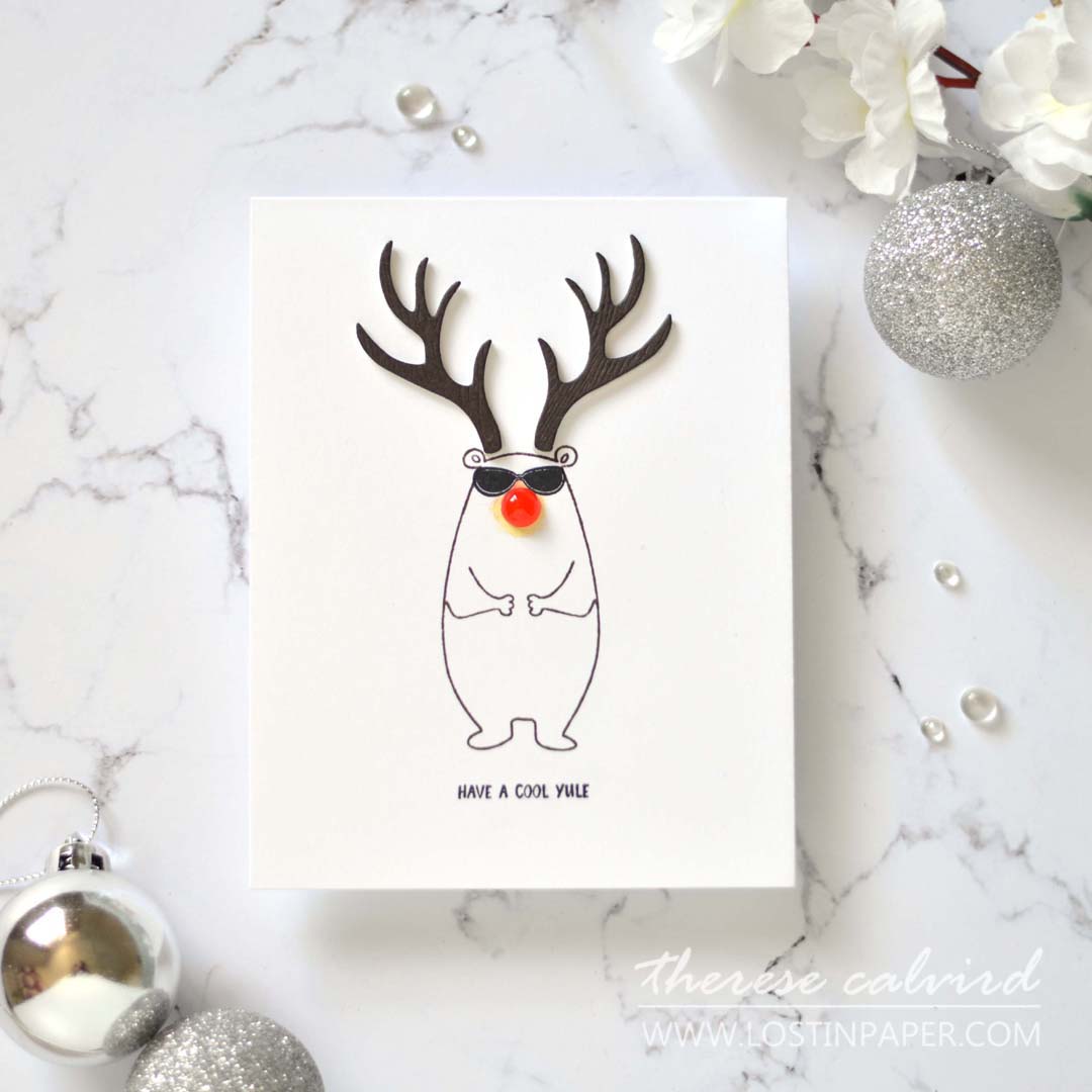 Lostinpaper - Ellen Hutson - Deer Antlers - Bear Ware 5 - All Inside - Bear Ware 3 - Mountain Holiday (card) 1