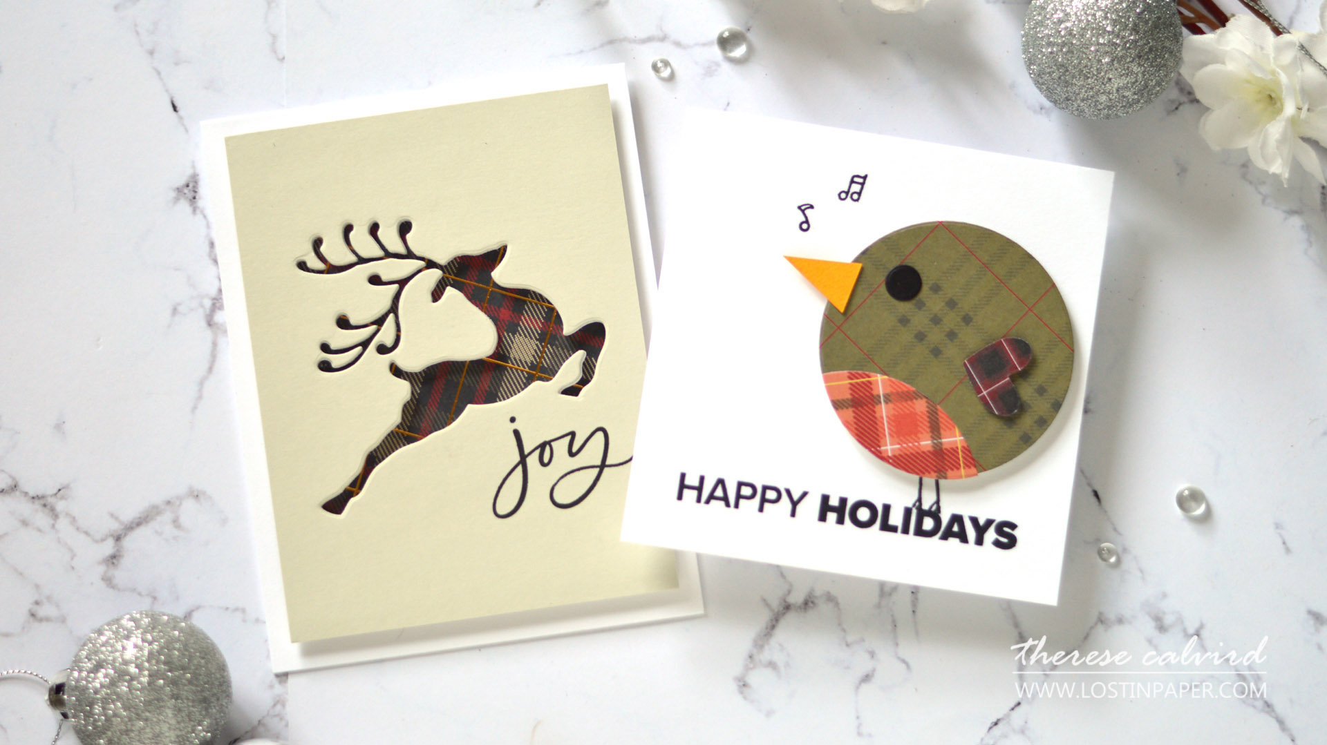 Lostinpaper - Same But Different Christmas Card Series 2020 - Plaid Tartan (card video) 1