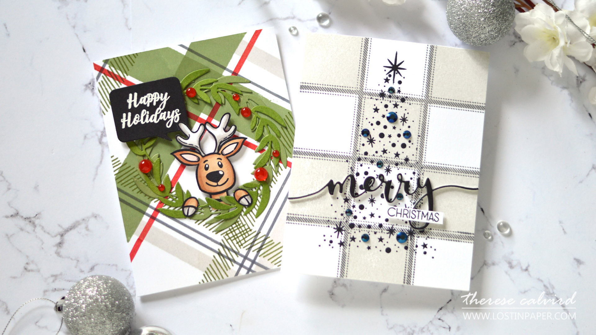 Lostinpaper - Same But Different Christmas Card Series 2020 - Plaid Tartan (card video) 1
