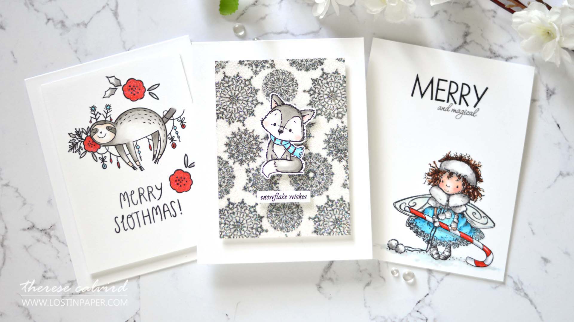 Lostinpaper - Same But Different Christmas Card Series 2020 - Sparkle Shimmer & Shine - Therese Calvird (Christmas Card Video 2020) 2 (1)