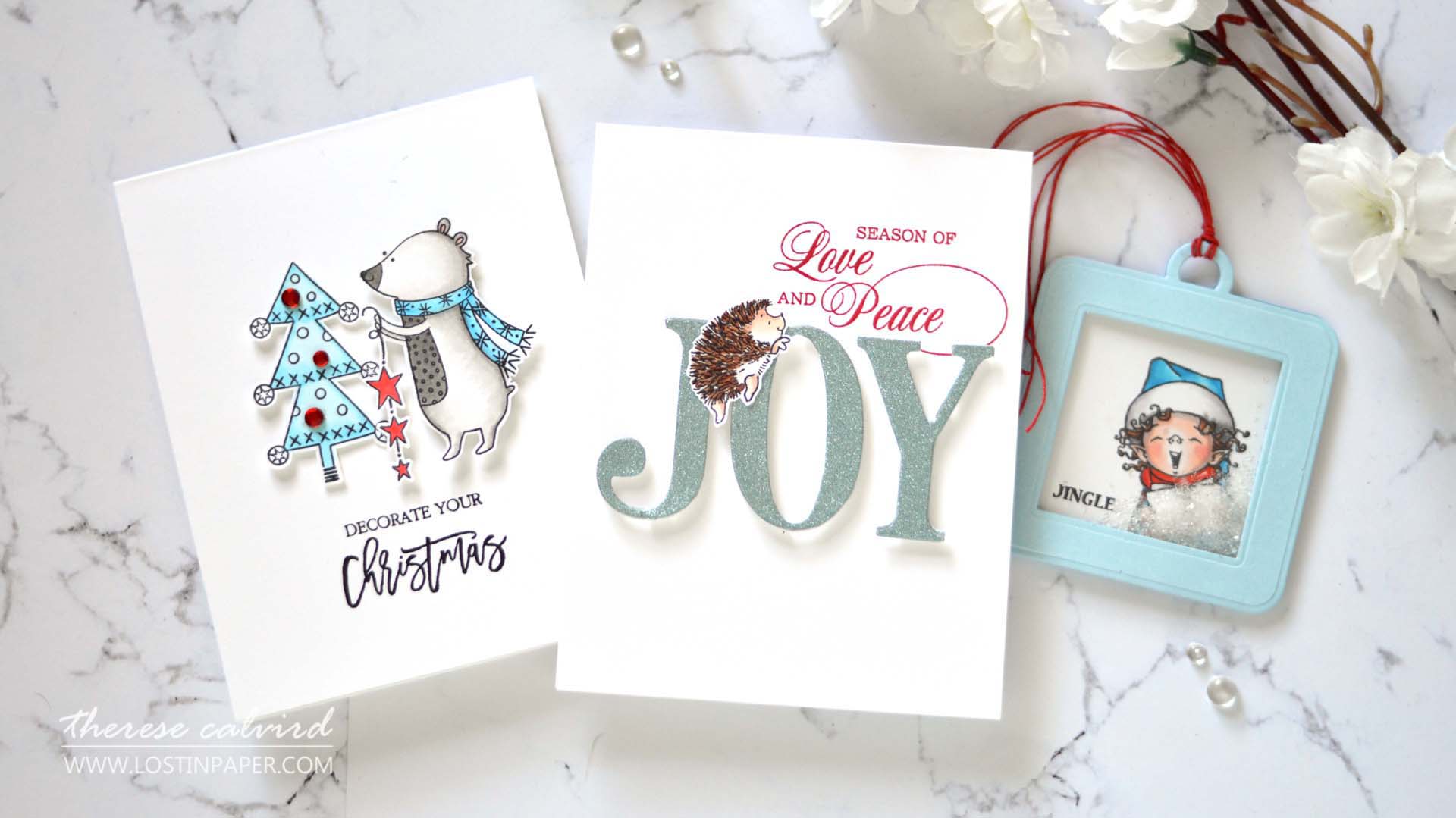 Lostinpaper - Same But Different Christmas Card Series 2020 - Sparkle Shimmer & Shine - Therese Calvird (Christmas Card Video 2020) 2 (1)