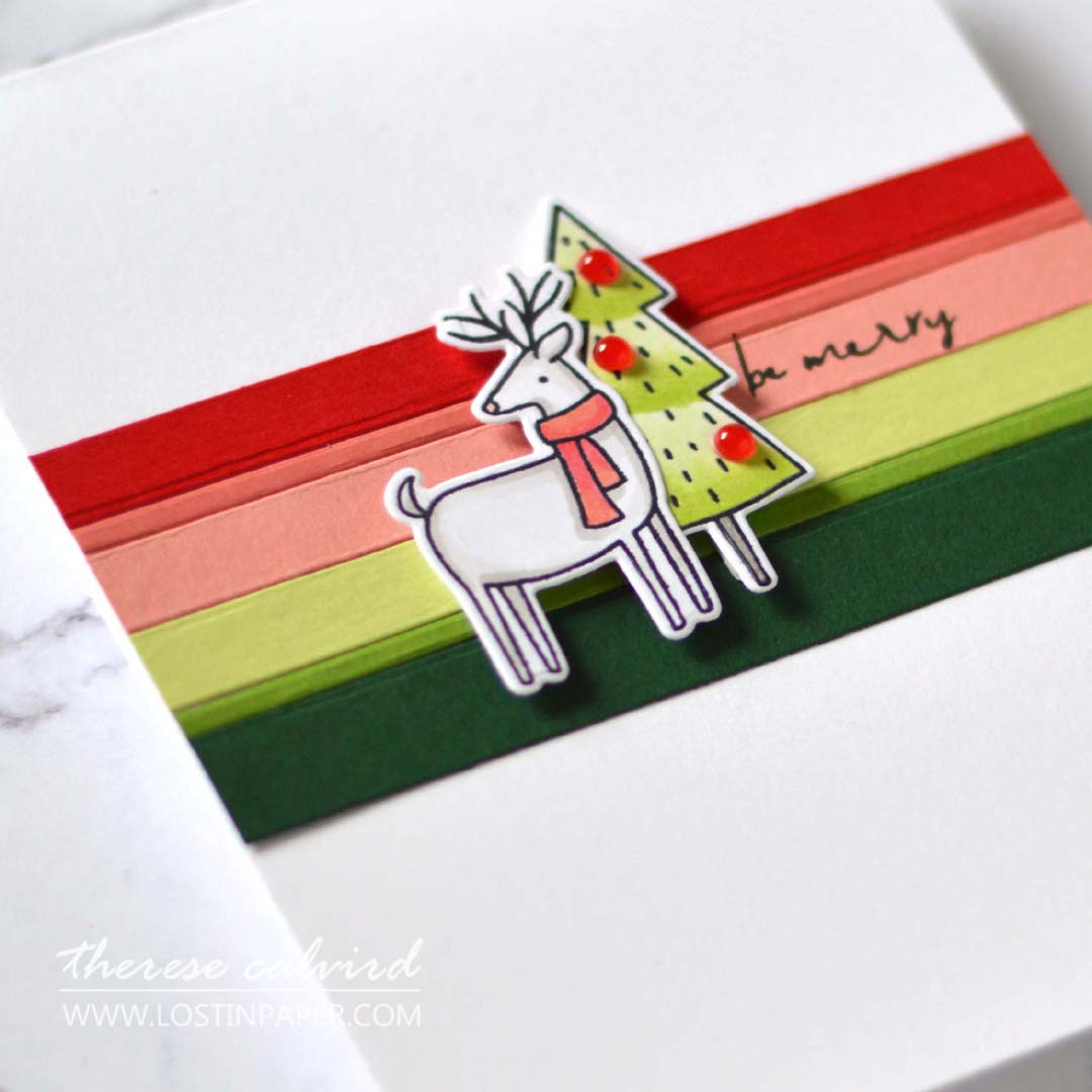 Lostinpaper - Same But Different Christmas Card Series 2020 - Stripes 3