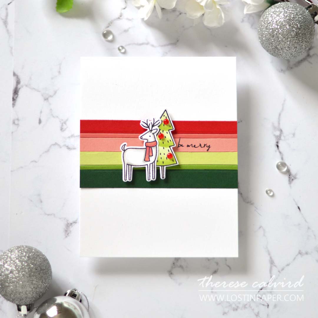 Lostinpaper - Same But Different Christmas Card Series 2020 - Stripes 3