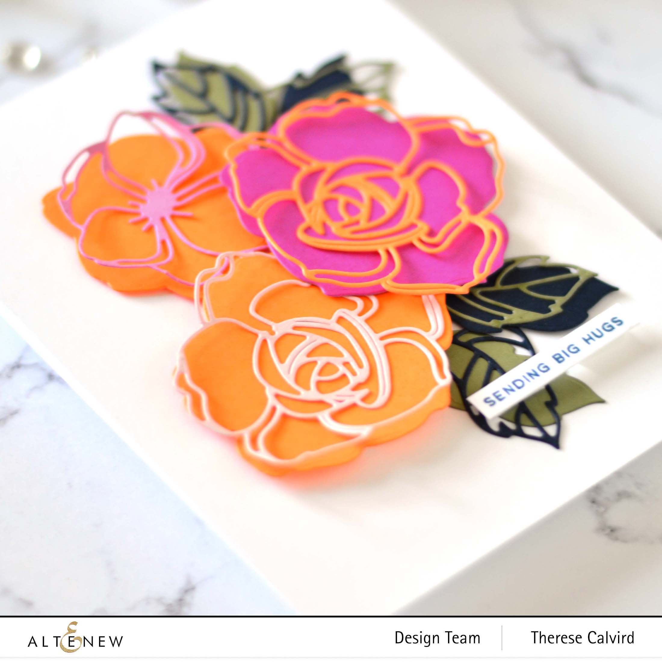 Altenew - Floral Doodles Die - Flower Vine Stamp Set 2 copy