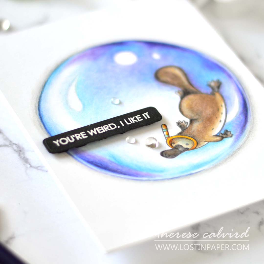Lostinpaper - Uniquely Creative - You're Weird (card video) 3