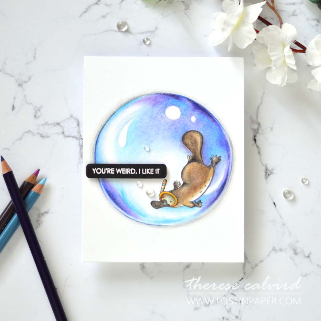 Lostinpaper - Uniquely Creative - You're Weird (card video) 3