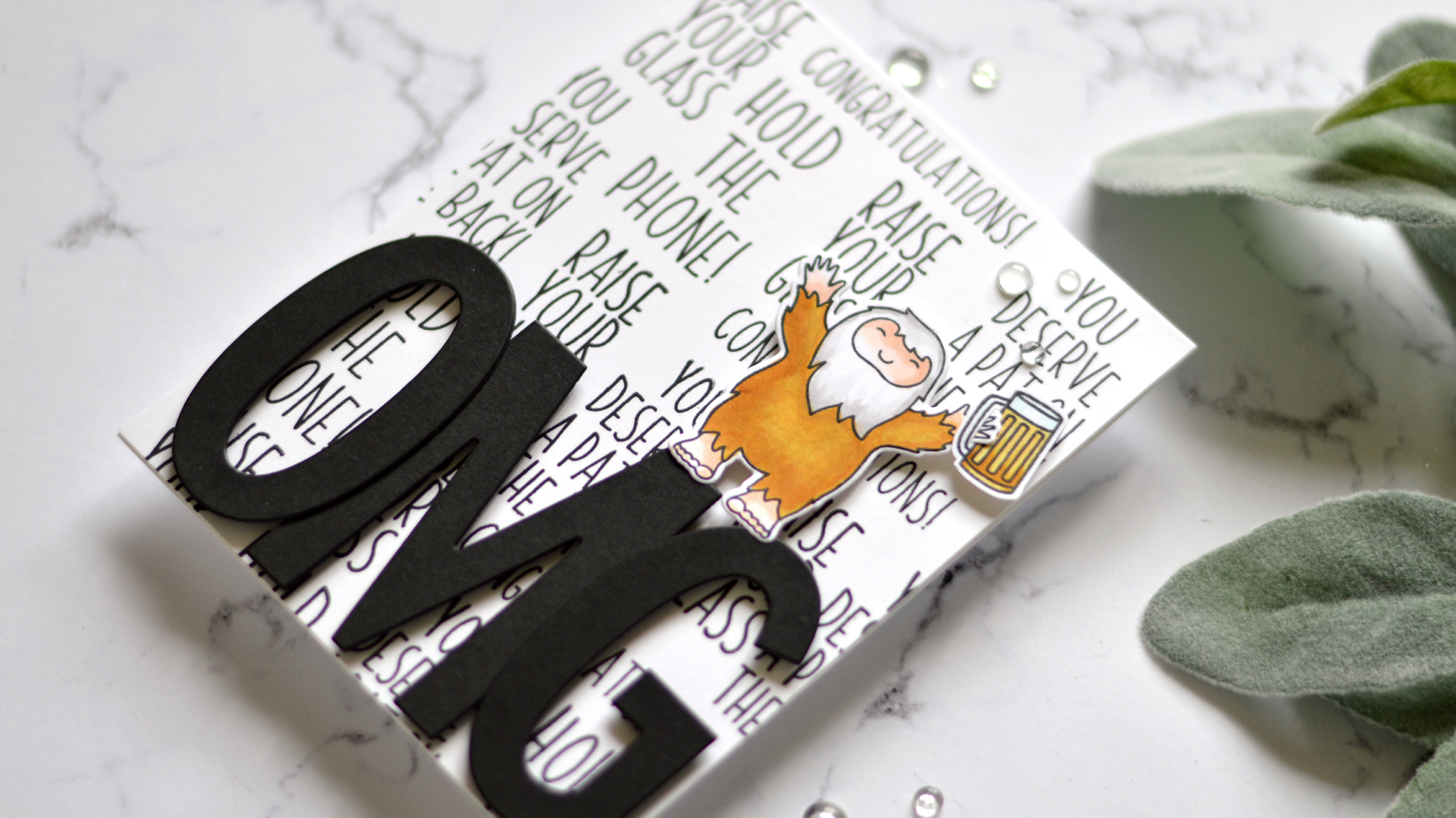 How to Make a FUN Quick Card Cards4Men + Video!