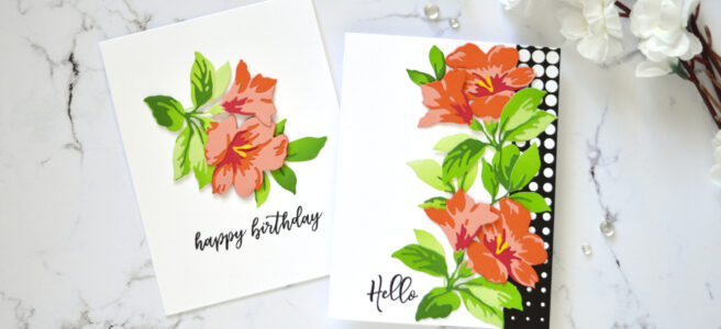 Altenew - Climber Flowers Die Set - Sincere Greetings - Winter Rose - Take 2 With Therese (card video) 1