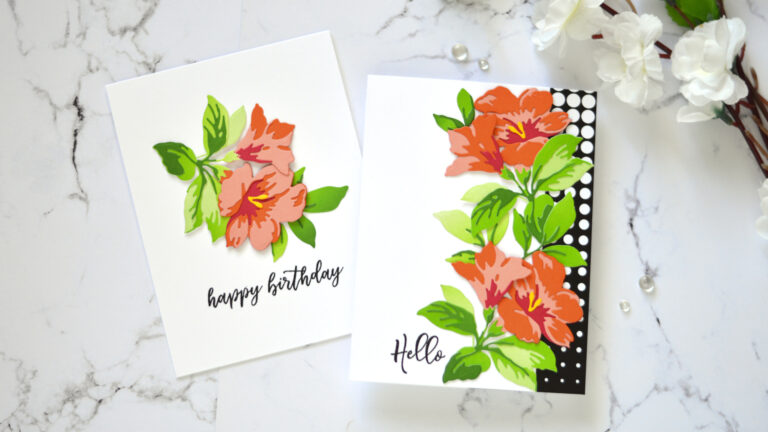 Altenew - Climber Flowers Die Set - Sincere Greetings - Winter Rose - Take 2 With Therese (card video) 1