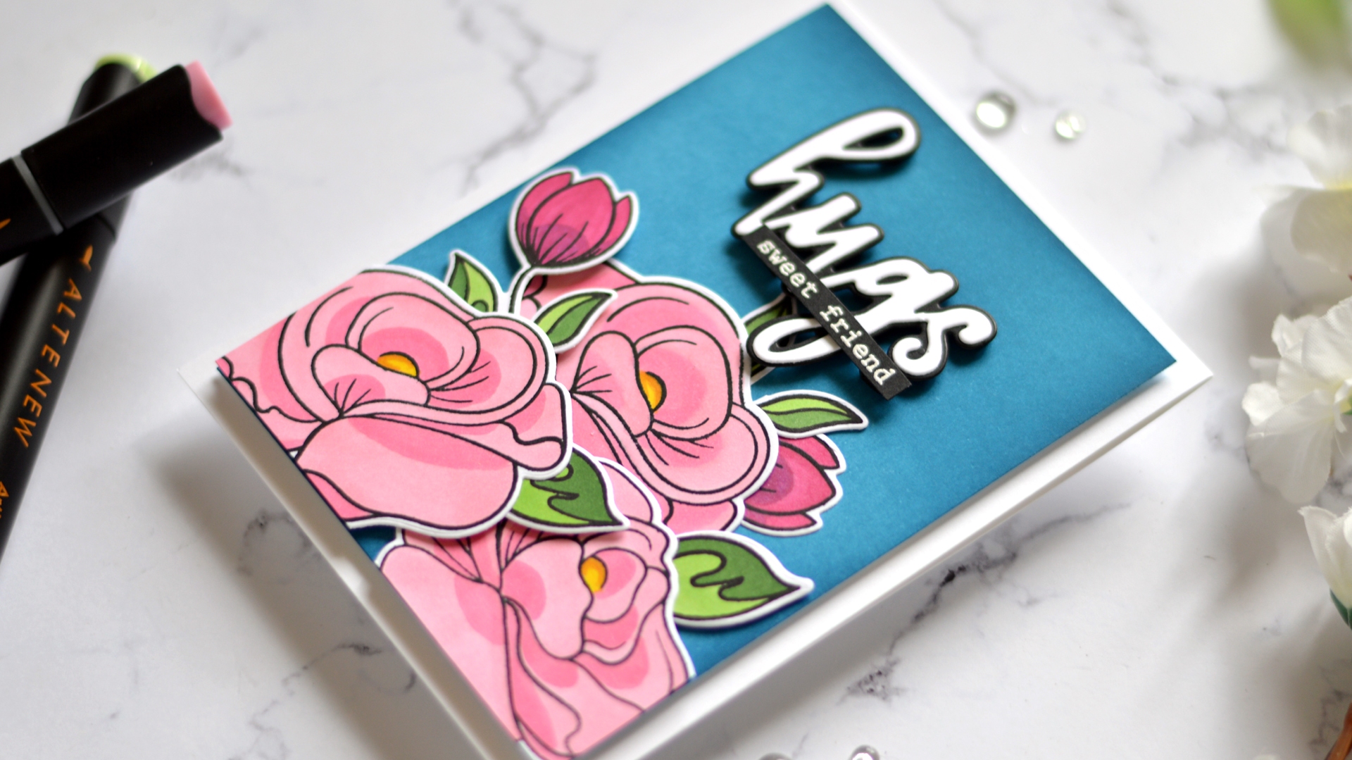 Altenew Paint-A-Flower: Clematis + Alcohol Markers Set F&G Release Blog Hop & Giveaway + Video!