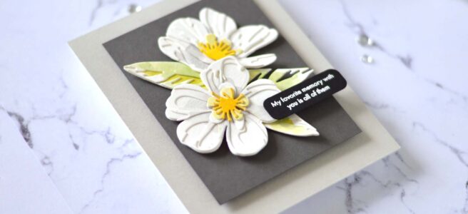 Altenew - Craft-A-Flower - Cistus - Featured Sentiments Die Set (card video) 1