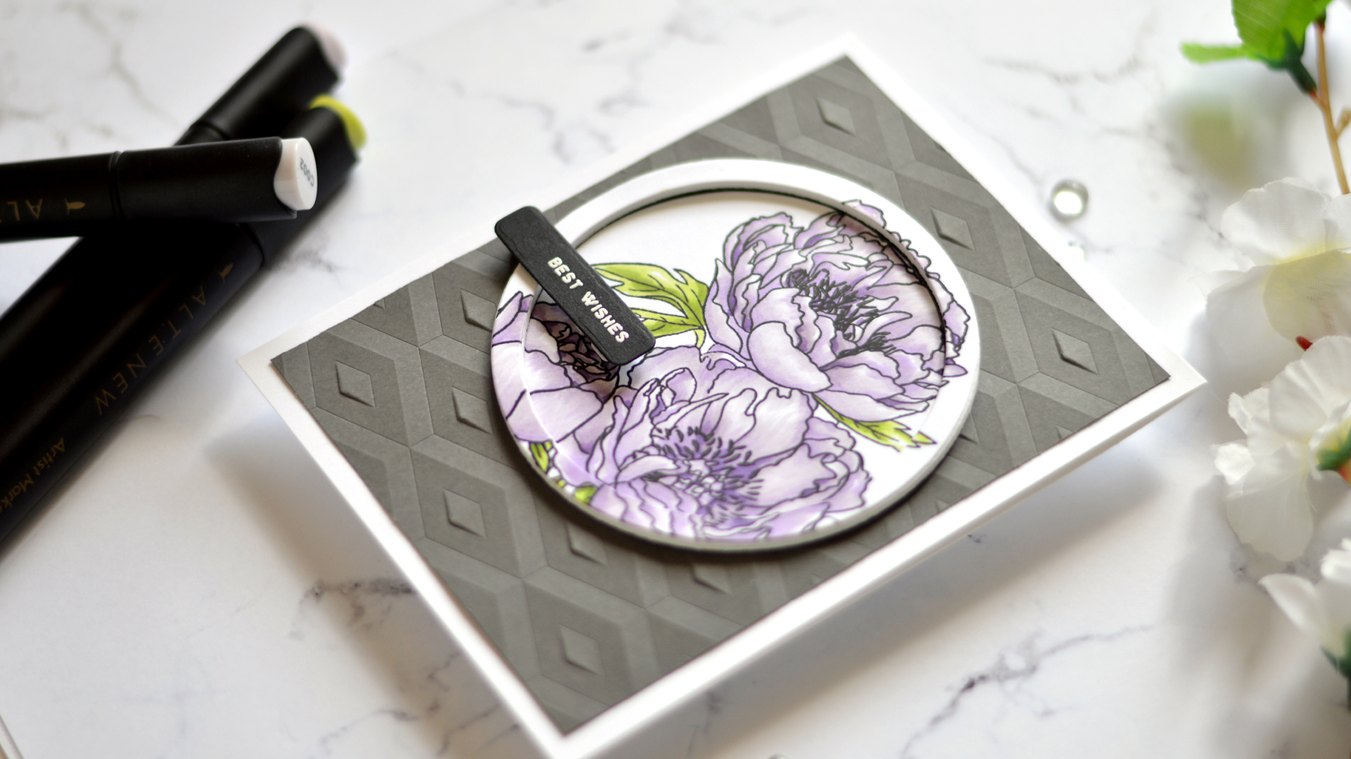 Altenew Paint-A-Flower: Coral Sunset Outline Stamp Set Release Blog Hop & Giveaway!