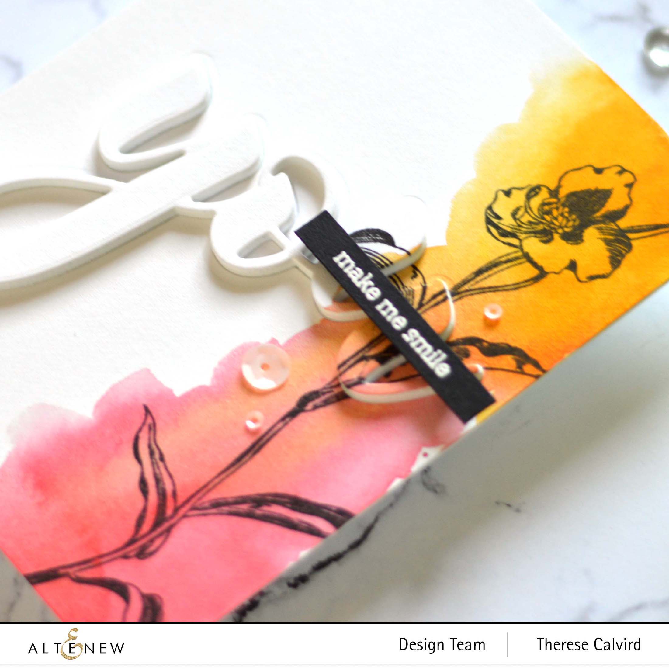 Altenew - Tall Foliage - Mega You Die - Hello and Hugs - Take 2 With Therese (card video) (4) copy