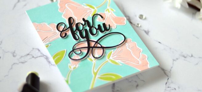 Altenew - Whimsical Garden Layering Die Set - Fancy For You Die (card video) 2