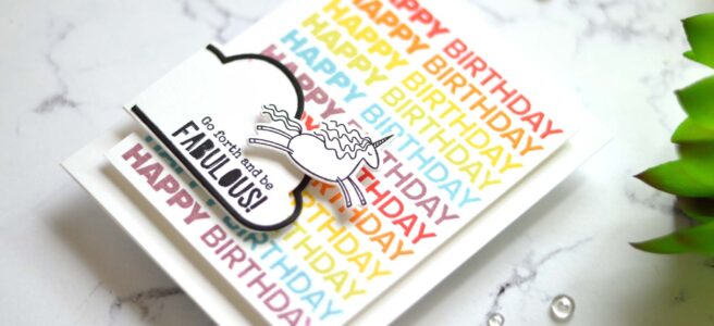 Lostinpaper - Ellen Hutson - That Thing You Did - Unicorns N Rainbows - Essential Clouds - Pure Magic (card) 3