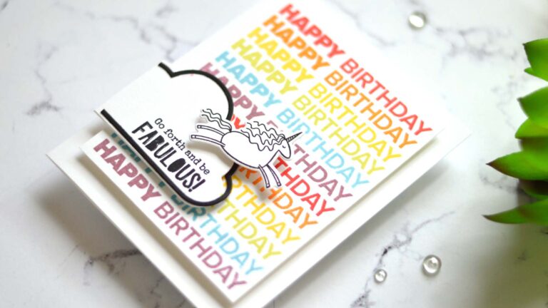 Lostinpaper - Ellen Hutson - That Thing You Did - Unicorns N Rainbows - Essential Clouds - Pure Magic (card) 3