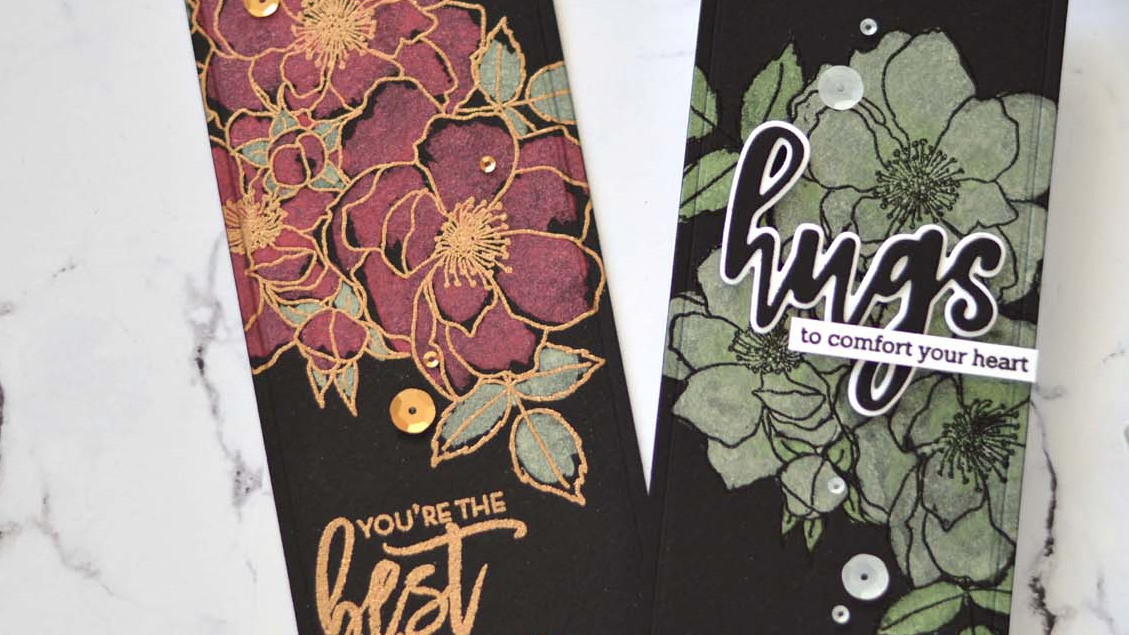EASY Metallic Watercolor Fairy Tale Floral Cards! | Take 2 With Therese + Video!