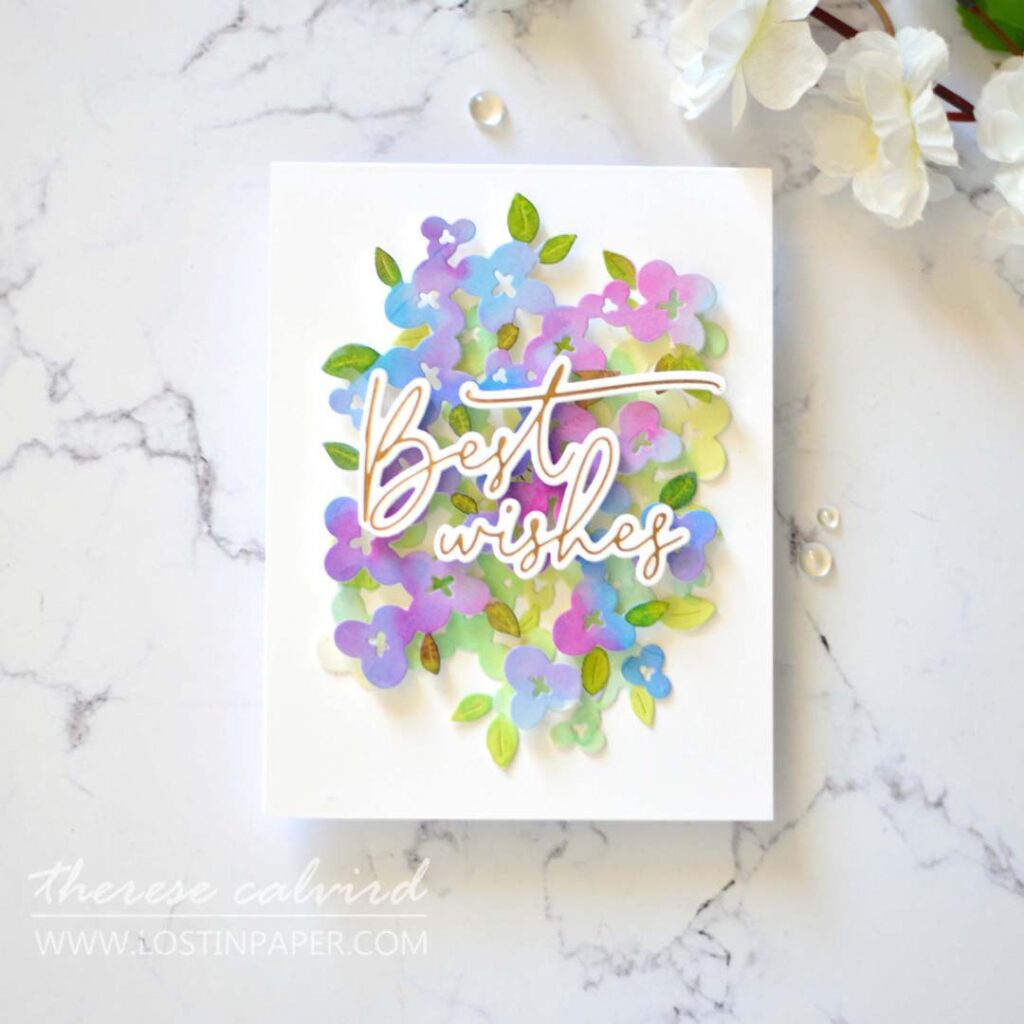 Lostinpaper - Ellen Hutson - Mod Floral - Pinkfresh Studio - Hot foil (cards) (2)