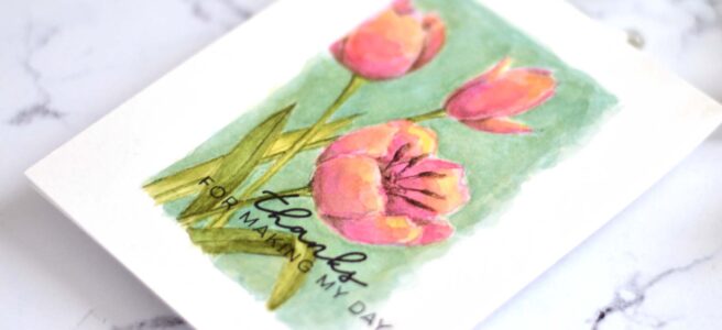 Lostinpaper - Ellen Hutson - Mondo Tulips (card) (1)