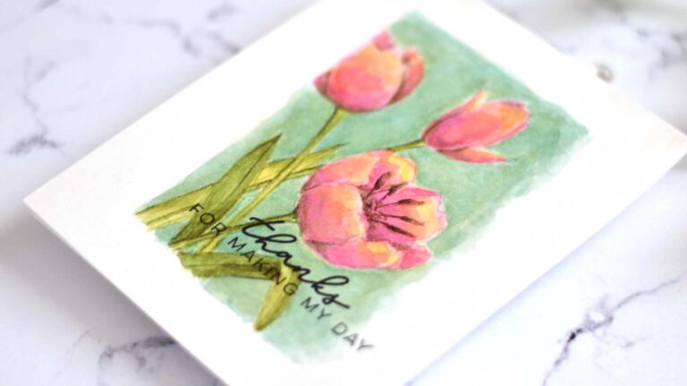 Lostinpaper - Ellen Hutson - Mondo Tulips (card) (1)