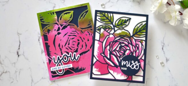 Altenew - Layered Blossom Cover Die - All About You Word Die Set - Take 2 With Therese (card video) 1