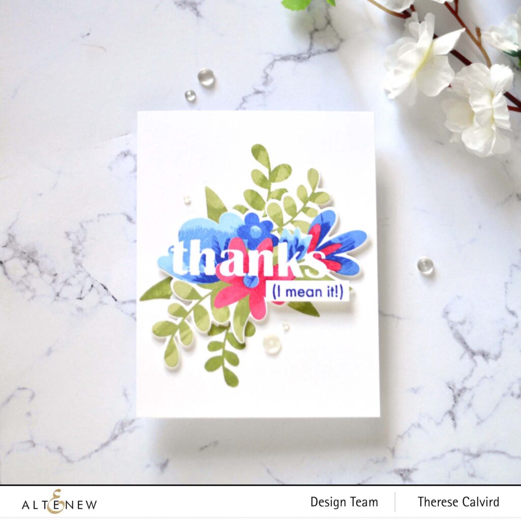 Altenew - Floral Thanks (card) 1 copy