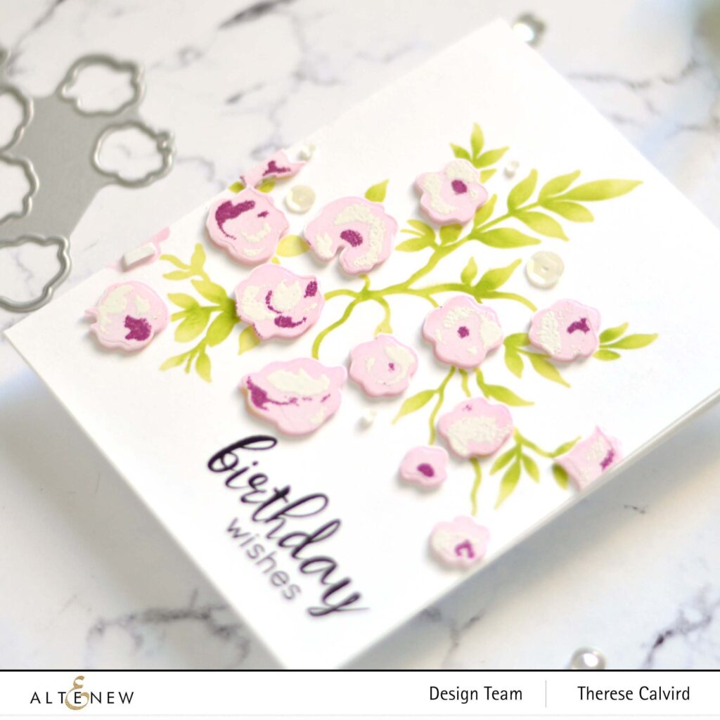 Altenew - Meadow Bush - Floral Frame - Take 2 With Therese (card video) 1 copy