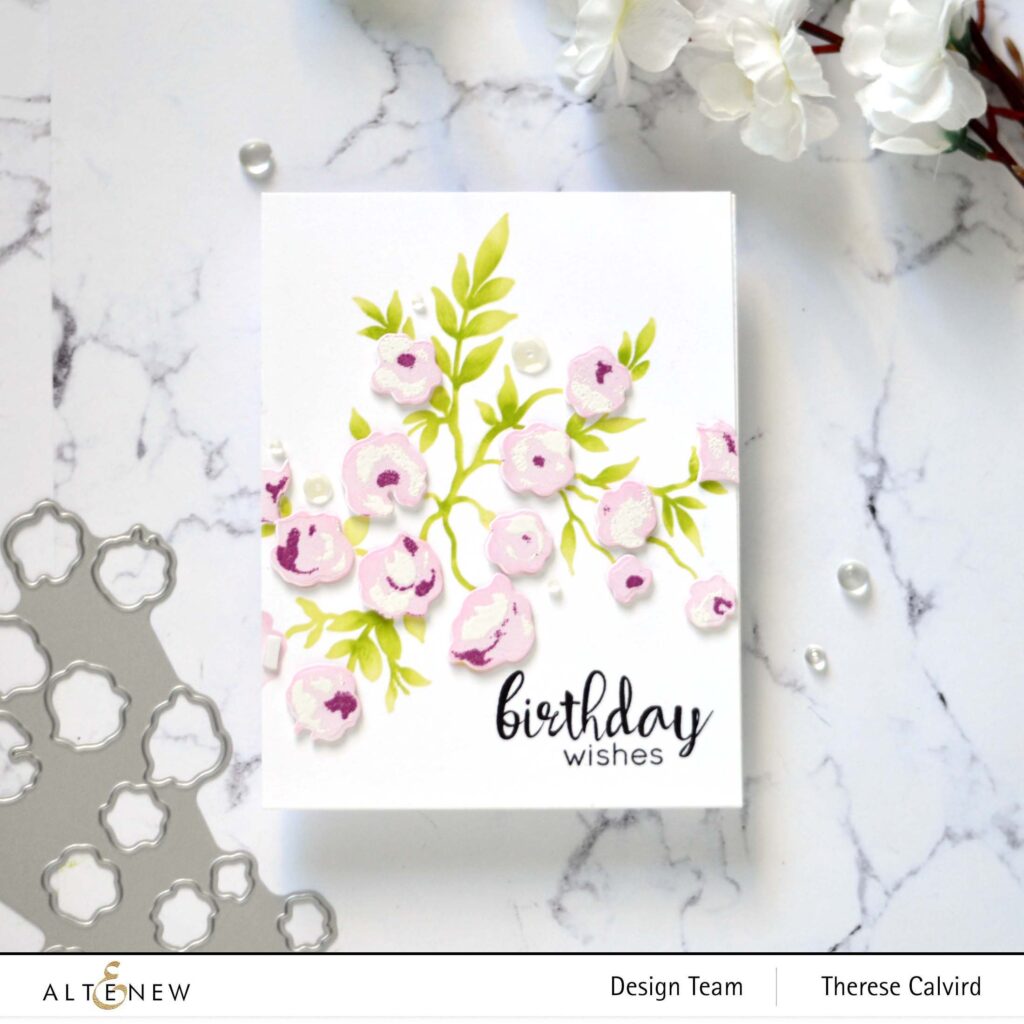 Altenew - Meadow Bush - Floral Frame - Take 2 With Therese (card video) 1 copy