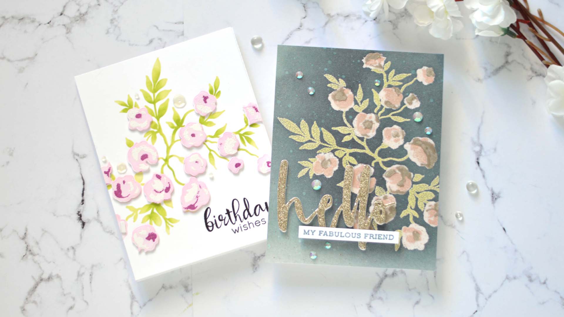 How to Heat Emboss With Stencils | Take 2 With Therese + Video!