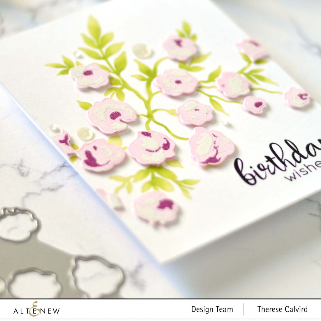 Altenew - Meadow Bush - Floral Frame - Take 2 With Therese (card video) 1 copy
