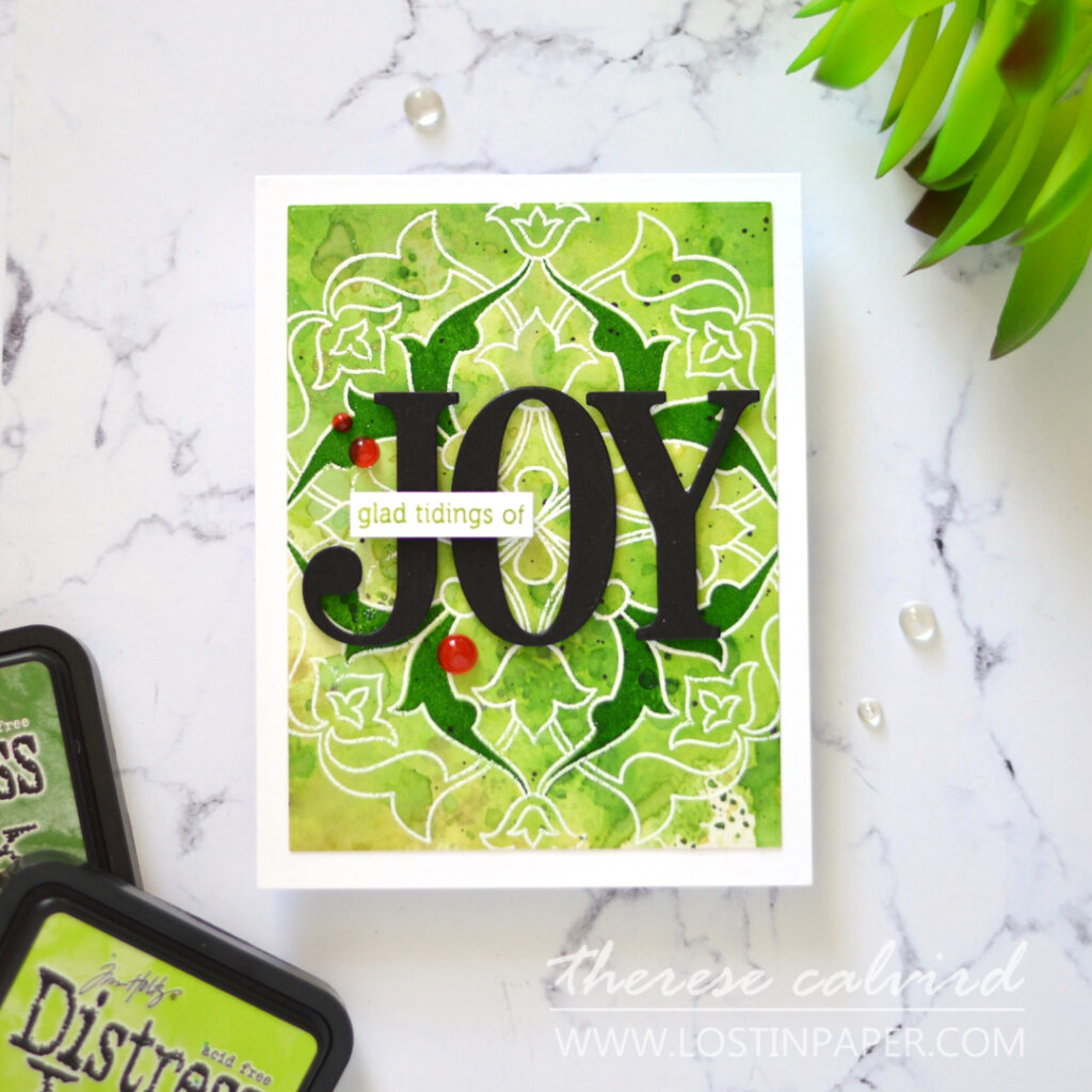 Lostinpaper - Unique Distress Backgrounds for Card Making - Arabesque Medallion - Jumbo Joy (LIVE VIdeo) 1
