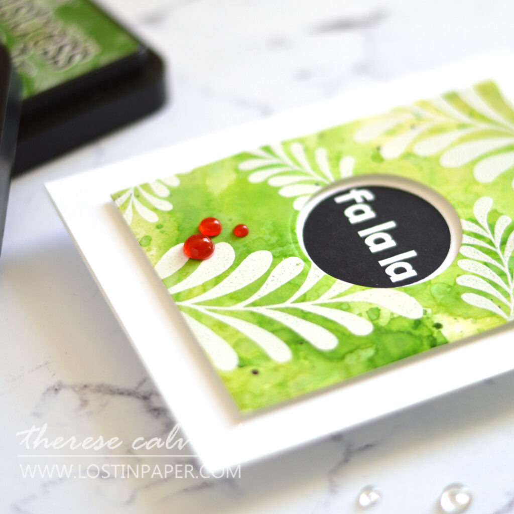 Lostinpaper - Unique Distress Backgrounds for Card Making Majestic Mistletoe - Christmas Circles (LIVE VIdeo) 1