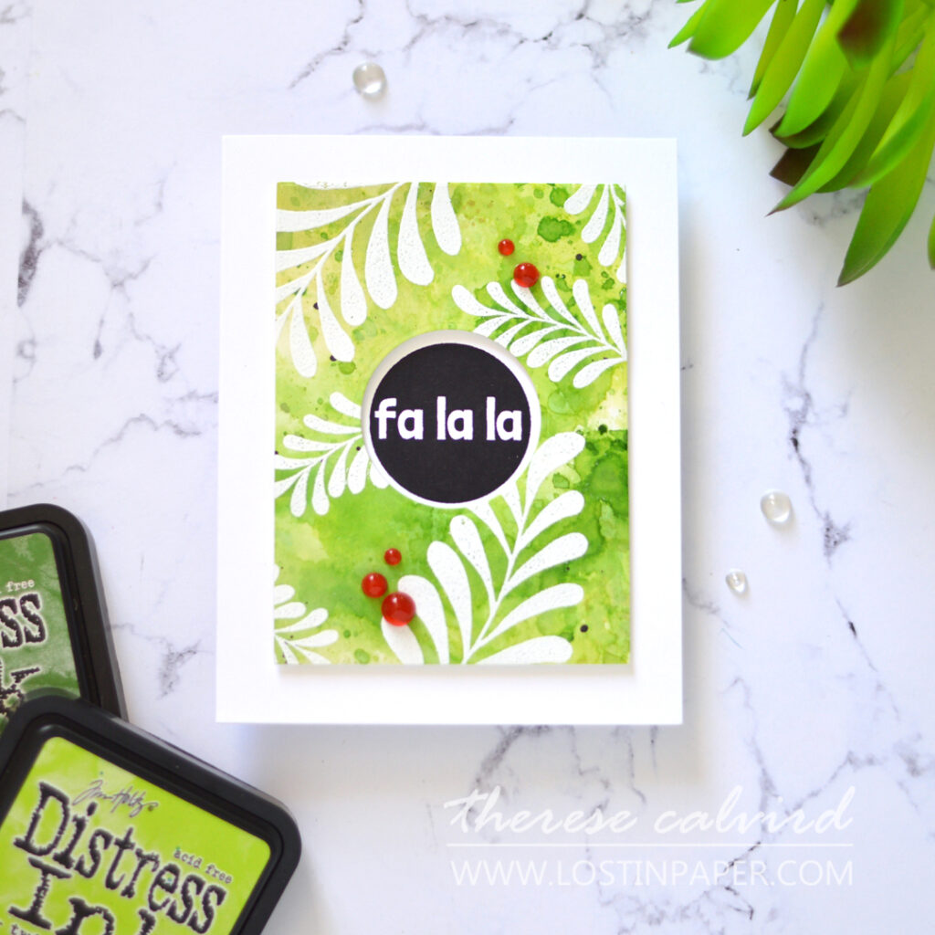 Lostinpaper - Unique Distress Backgrounds for Card Making Majestic Mistletoe - Christmas Circles (LIVE VIdeo) 1
