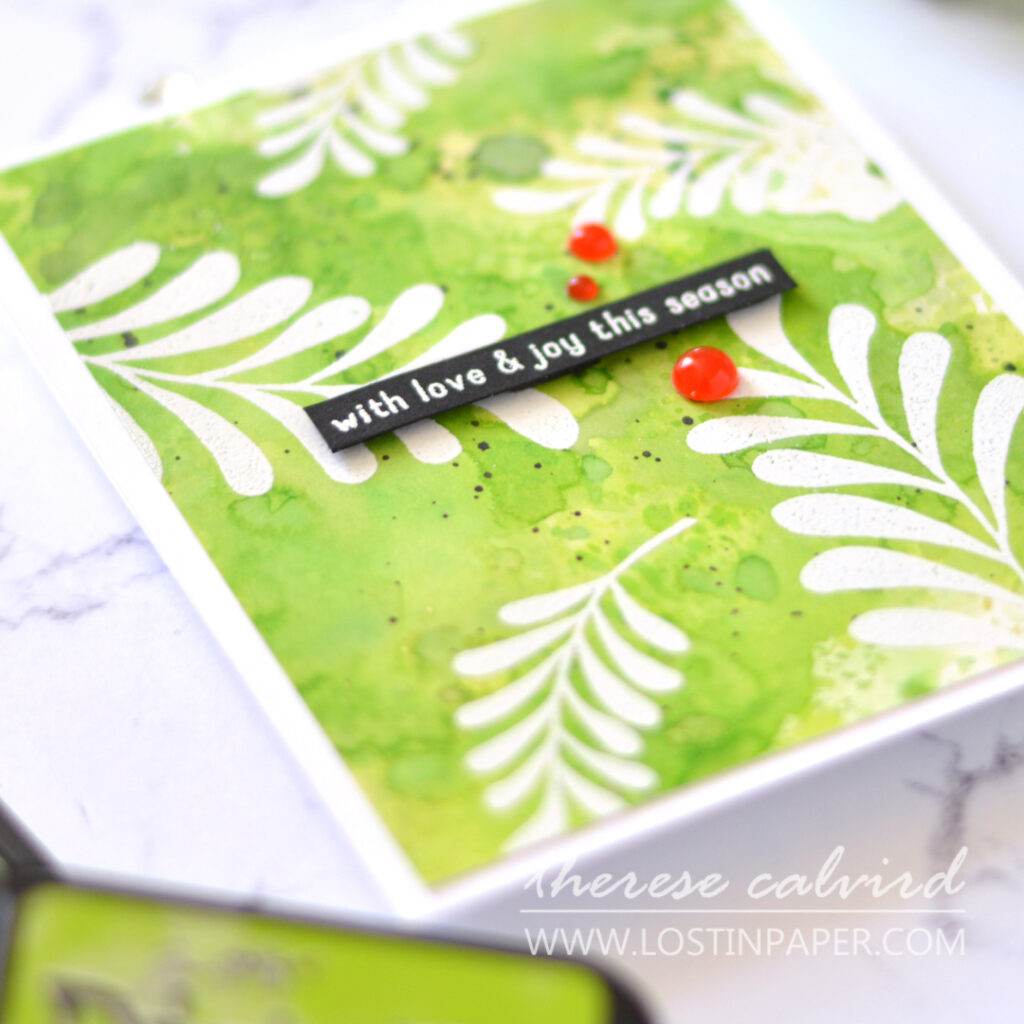 Lostinpaper - Unique Distress Backgrounds for Card Making - Majestic Mistletoe - Triangle Trees (LIVE VIdeo) 1