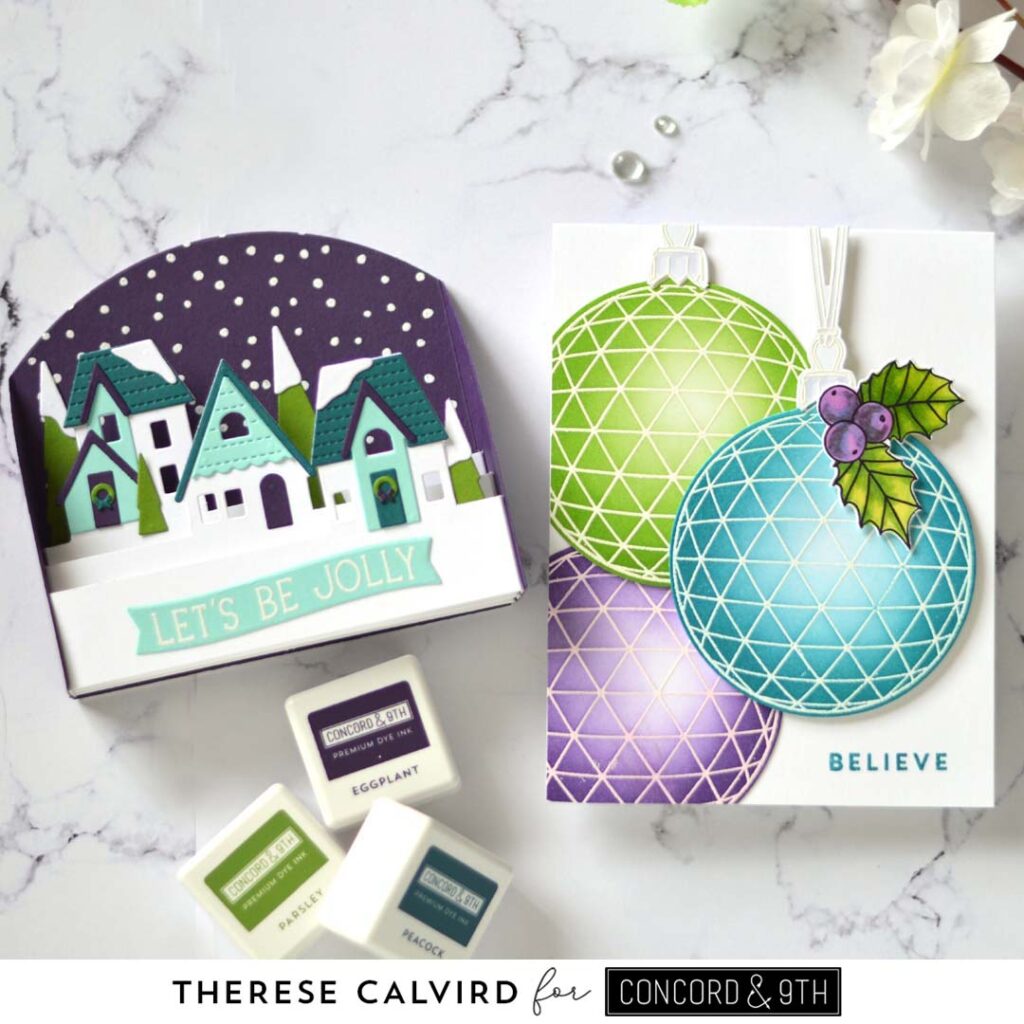 Lostinpaper - Concord & 9th - Home for the Holidays - Card Stacks Base Dies - Yuletide Ornament (card) copy