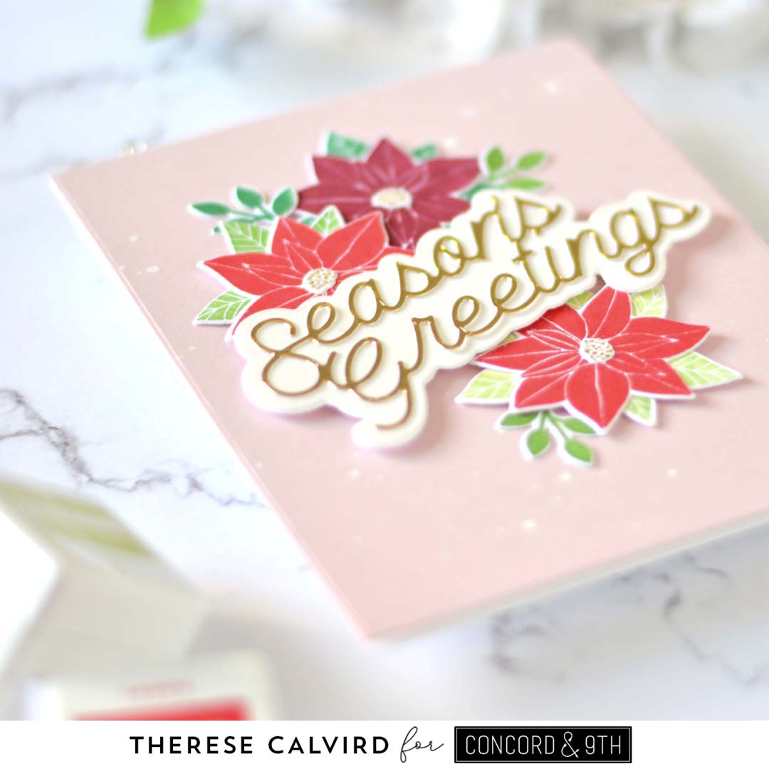 Lostinpaper - Concord & 9th - Poinsettia Fill-In Bundle (card) 1 copy