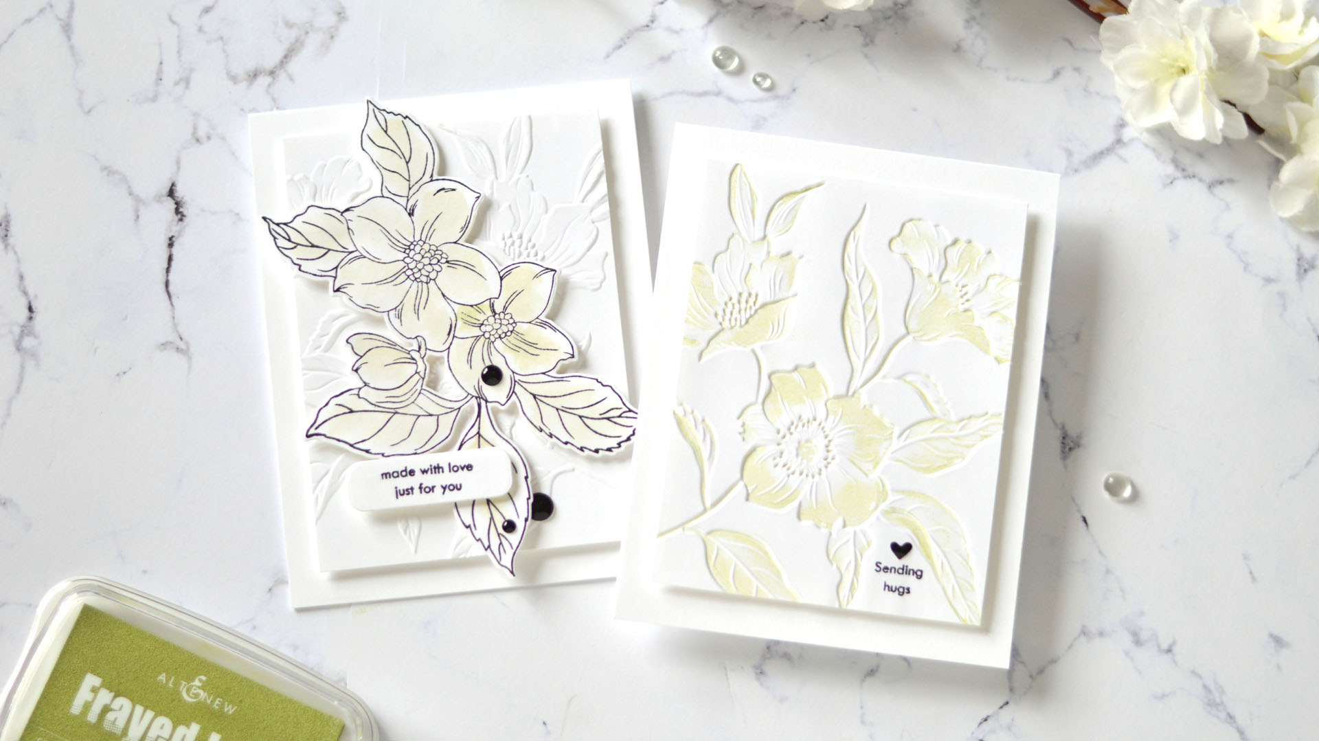 2 EASY 3D Embossing Folder Card Ideas | Video + GIVEAWAY!