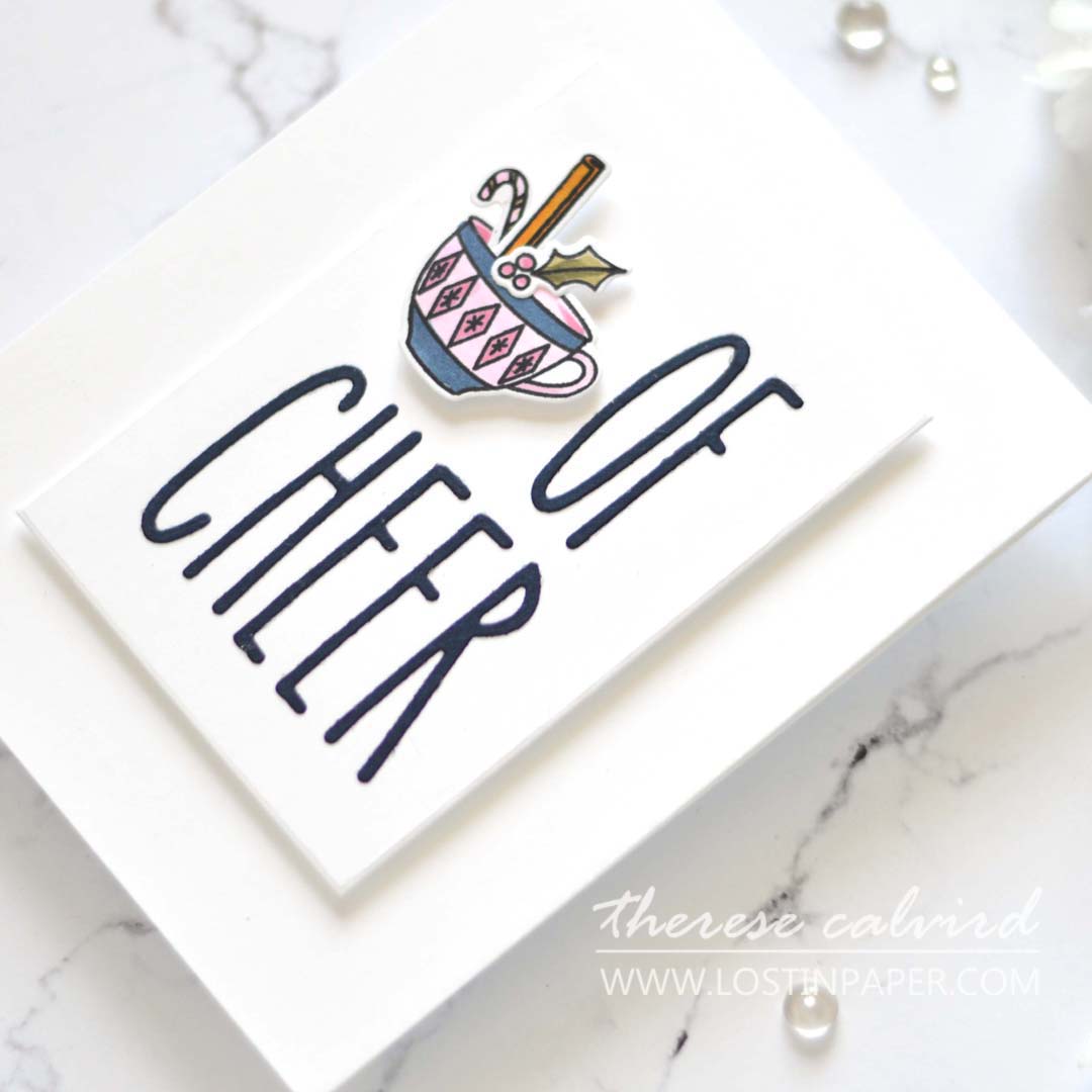 Lostinpaper - Ellen Hutson - Cup of Cheer - Tall N Skinny Alpha (card video) 3