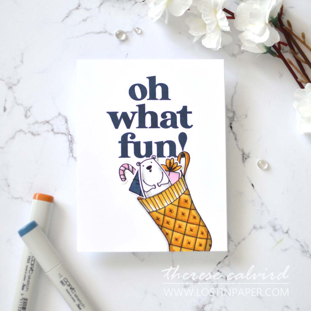Lostinpaper - Ellen Hutson - Oh What Fun - Sweet Surprises (card video) 1