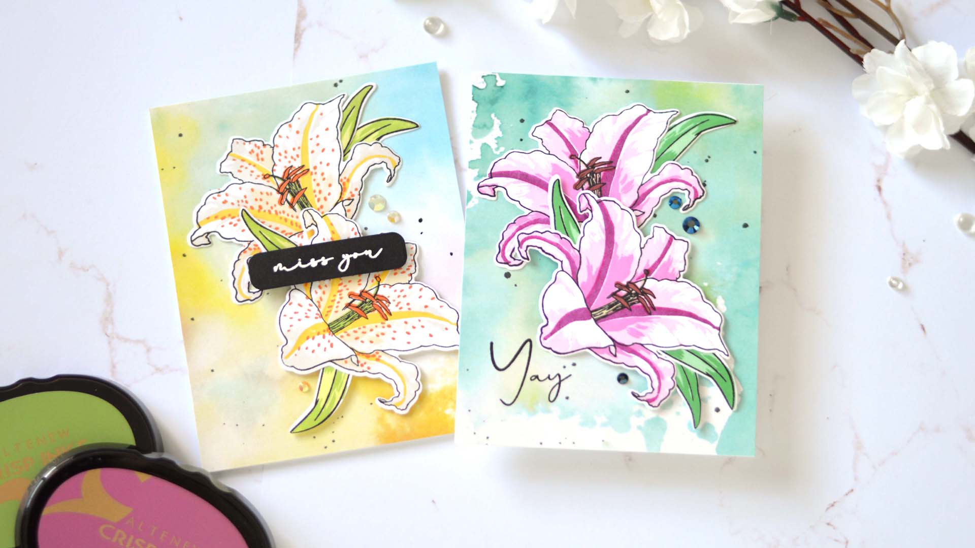 How to Use 1 Design to Make 2 BEAUTIFUL Floral Cards + Video!