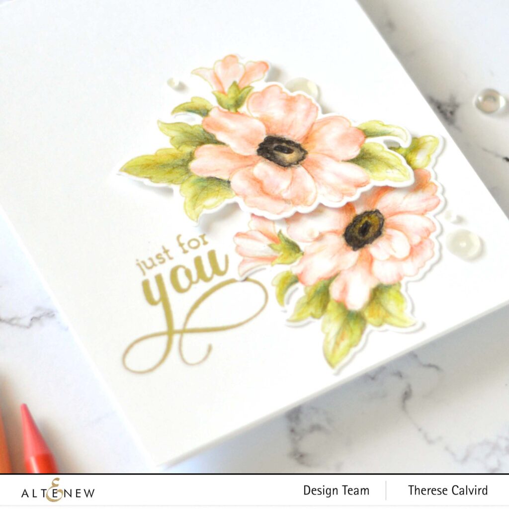 Altenew - Elegant Motifs - Woodless Coloring Pencils - Fancy Greetings (card) 1 copy