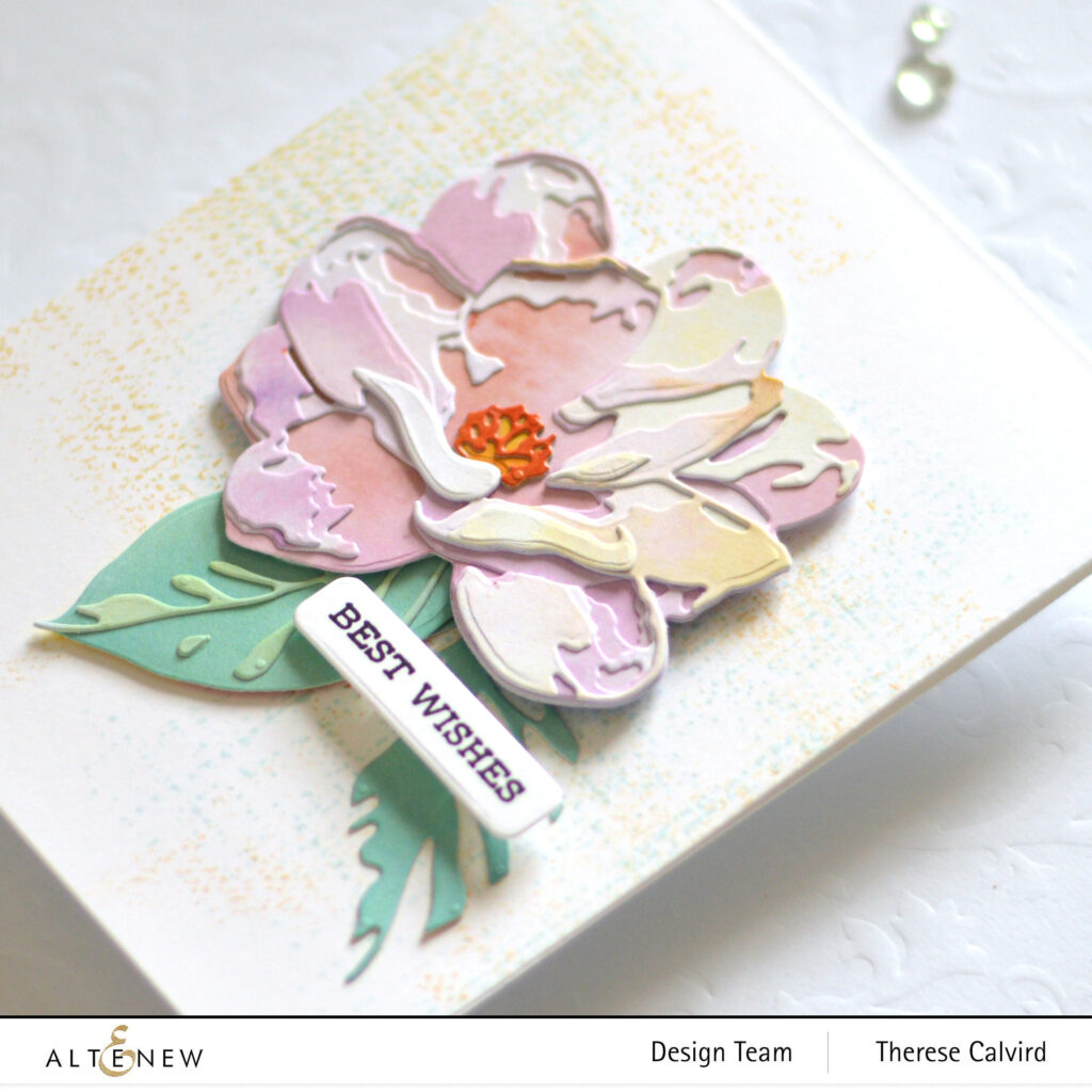Altenew - CAF Magnolia - Rustic Linen - Sentiment Strips 2 - Featured Sentiments Die - Gel Printing Paper Pack (card) 1 copy