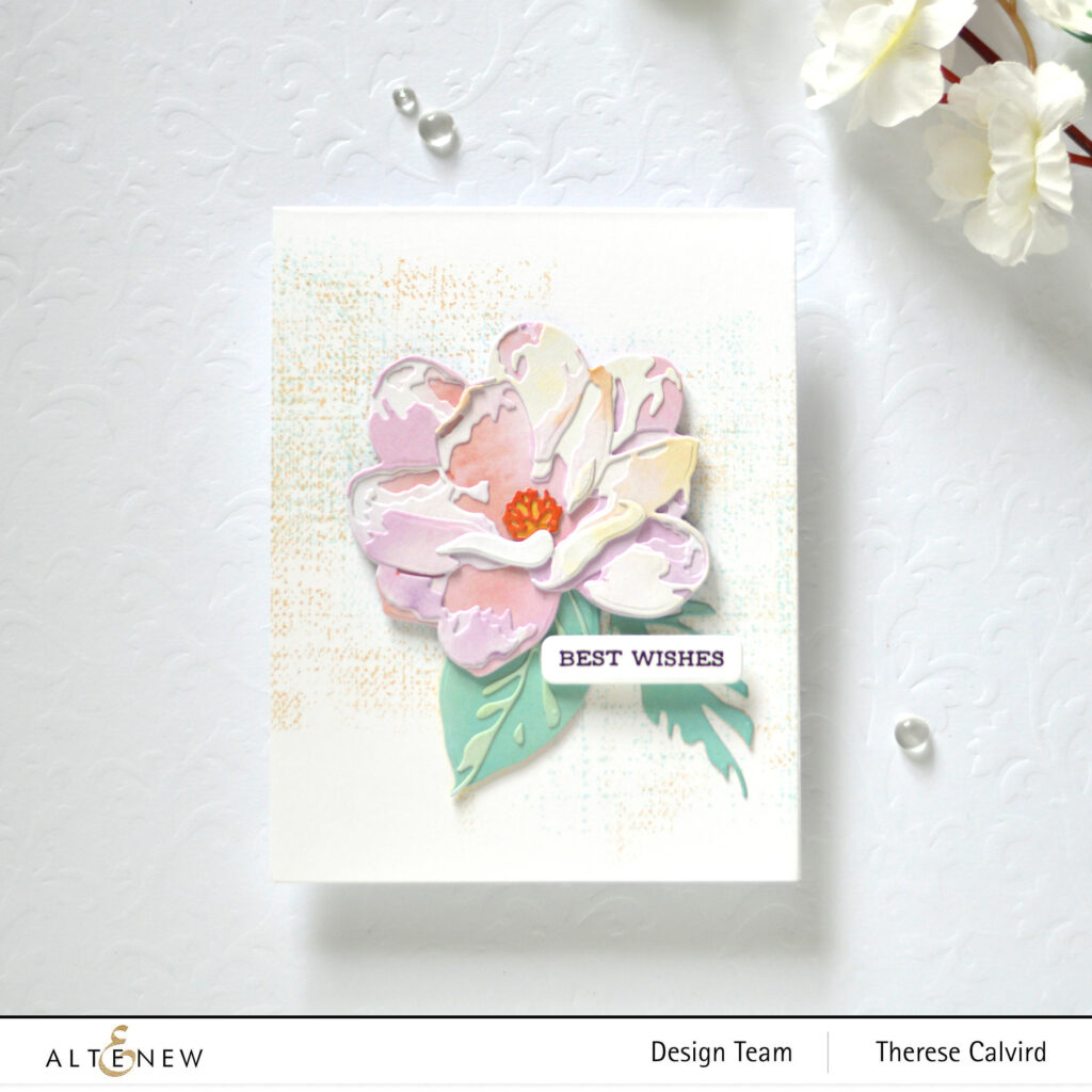 Altenew - CAF Magnolia - Rustic Linen - Sentiment Strips 2 - Featured Sentiments Die - Gel Printing Paper Pack (card) 1 copy