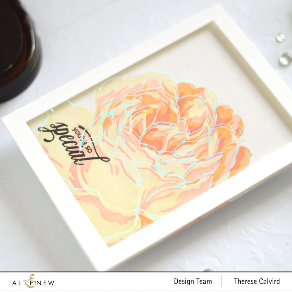 Altenew - Gilded Rose - Hot Foil Plate - Bergenia Builder - Take 2 With Therese (card video) 1 copy