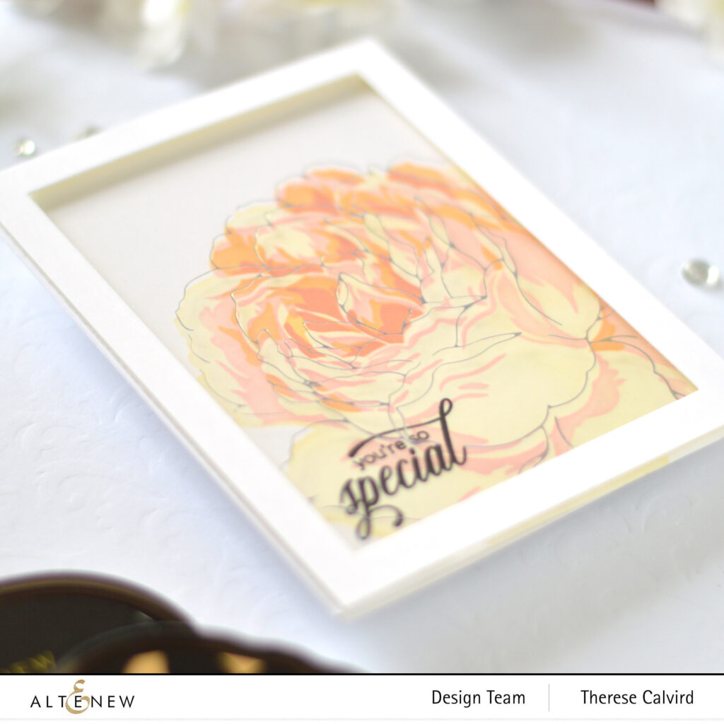 Altenew - Gilded Rose - Hot Foil Plate - Bergenia Builder - Take 2 With Therese (card video) 1 copy