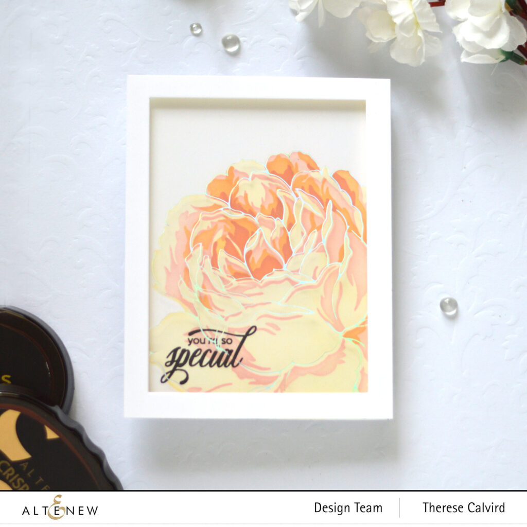 Altenew - Gilded Rose - Hot Foil Plate - Bergenia Builder - Take 2 With Therese (card video) 1 copy