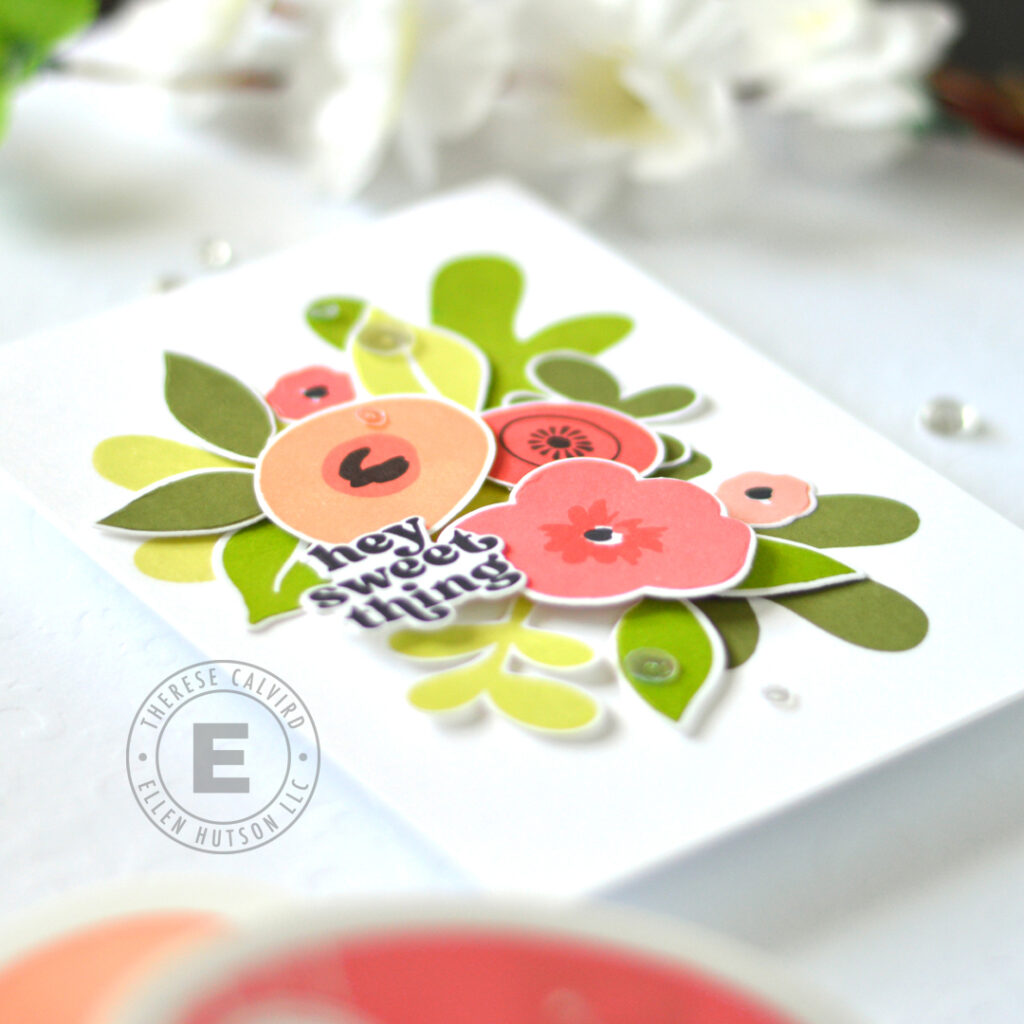 Therese Calvird - Ellen Hutson - Painted Florals - Casual Greetings - Abstract Nature (card) 3