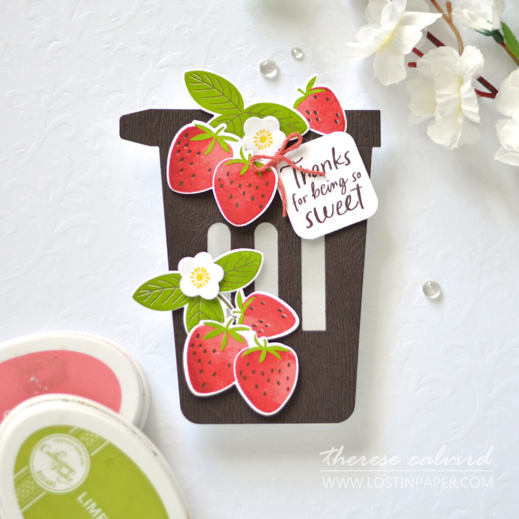 Therese Calvird - Ellen Hutson - Strawberry Fields - Berry Basket (card) 2