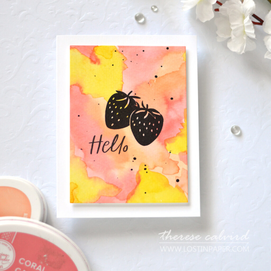 Therese Calvird - Ellen Hutson - Strawberry Fields (card) 4